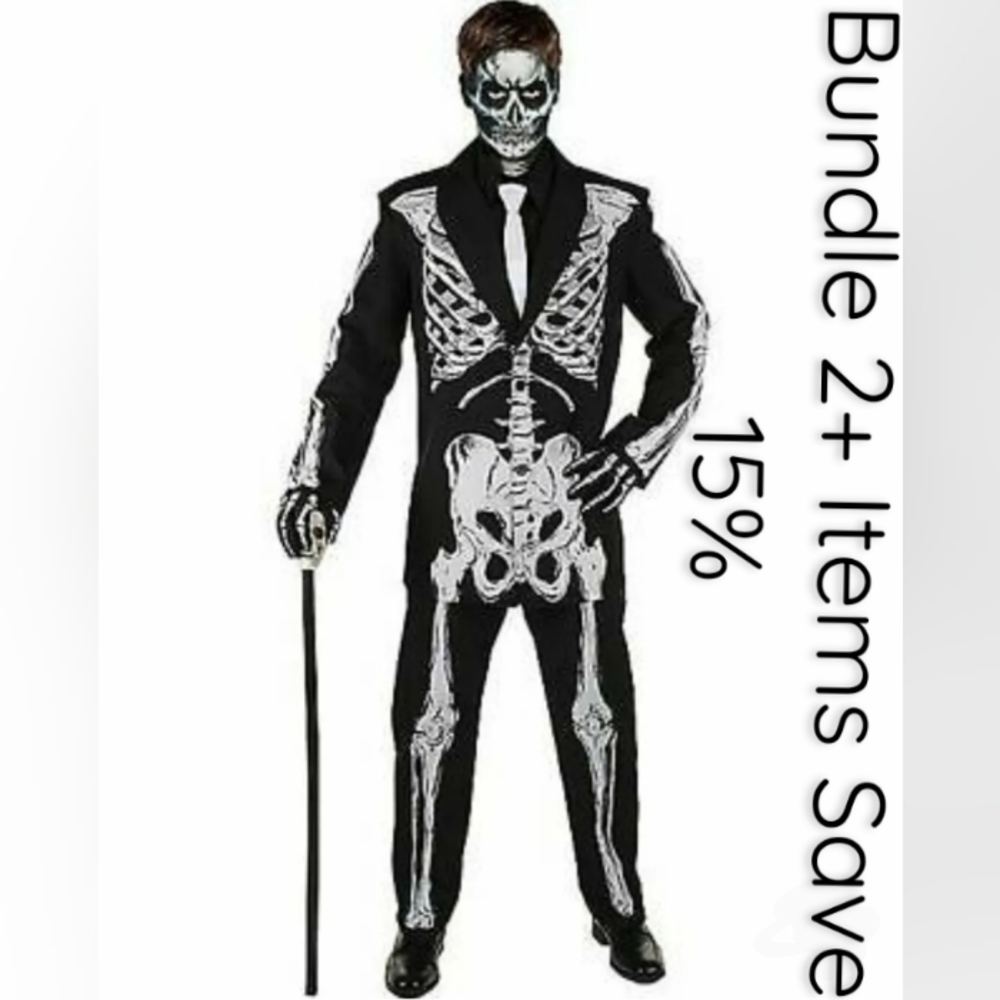 Spirit Halloween Bone Daddy Child Costume - Medium 6-8 - New